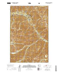 2020 Map of Cashmere Mountain, 2020 Print