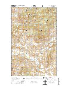 2014 Map of Cayuse Mountain, 2014 Print