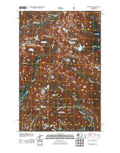 2011 Map of Chikamin Peak, 2011 Print