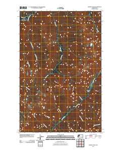2011 Map of Chimney Peak, 2011 Print