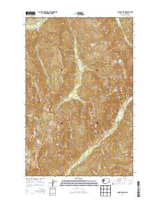 2014 Map of Chimney Peak, 2014 Print