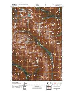 2011 Map of Clark Mountain, 2011 Print