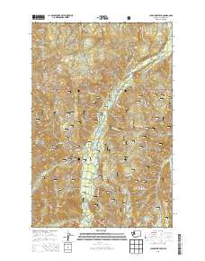2014 Map of Clear West Peak, 2014 Print