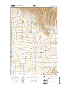 2014 Map of Colockum Pass SW, 2014 Print