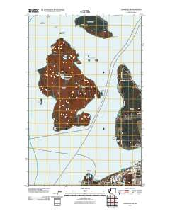 2011 Map of Cypress Island, 2011 Print
