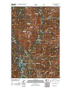 2011 Map of Davis Peak, 2011 Print