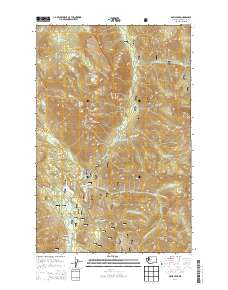 2014 Map of Davis Peak, 2014 Print