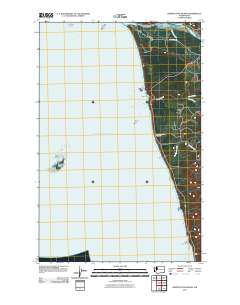 2011 Map of Destruction Island, 2011 Print