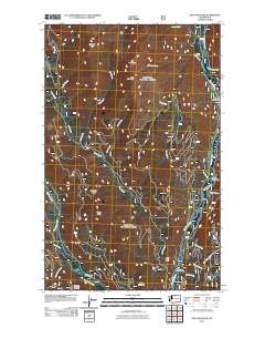 2011 Map of Doe Mountain, 2011 Print