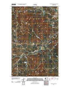2011 Map of Dunn Mountain, 2011 Print