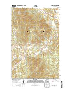 2014 Map of Dunn Mountain, 2014 Print