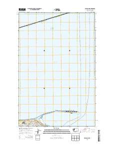 2014 Map of Ediz Hook, 2014 Print
