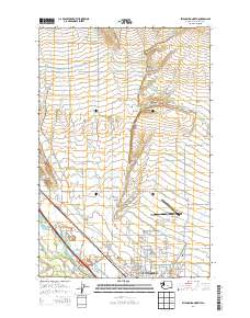 2014 Map of Ellensburg North, 2014 Print