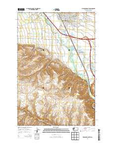 2013 Map of Ellensburg South, 2013 Print