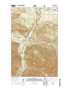 2014 Map of Elwha, 2014 Print