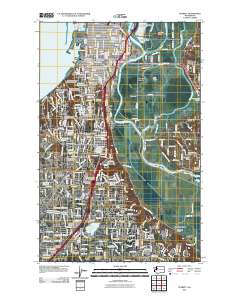 2011 Map of Everett, 2011 Print