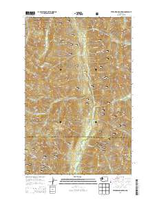 2014 Map of Evergreen Mountain, 2014 Print