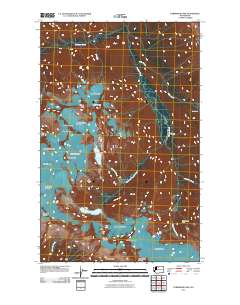 2011 Map of Forbidden Peak, 2011 Print