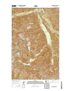 2014 Map of Forbidden Peak, 2014 Print
