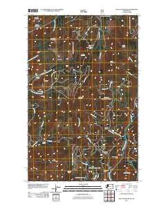 2011 Map of Gillette Mountain, 2011 Print