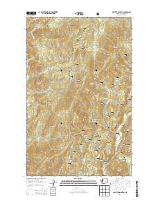 2014 Map of Gillette Mountain, 2014 Print