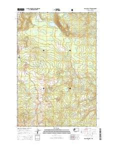 2014 Map of Glaciate Butte, 2014 Print