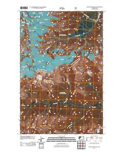 2011 Map of Glacier Peak East, 2011 Print