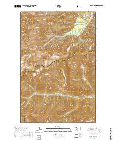 2020 Map of Glacier Peak East, 2020 Print