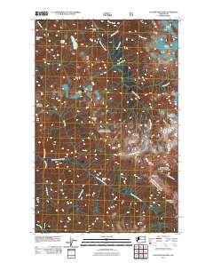 2011 Map of Glacier Peak West, 2011 Print