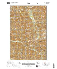 2020 Map of Glacier Peak West, 2020 Print