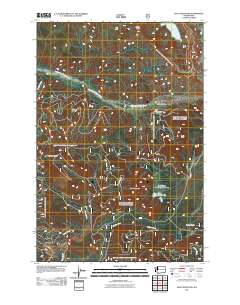 2011 Map of Goat Mountain, 2011 Print
