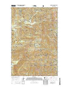 2014 Map of Goddards Peak, 2014 Print