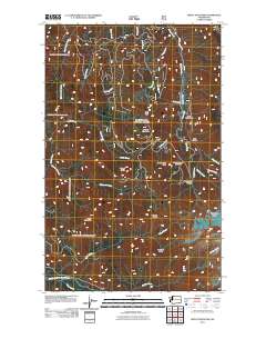 2011 Map of Groat Mountain, 2011 Print