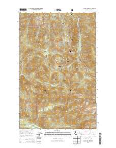 2014 Map of Groat Mountain, 2014 Print