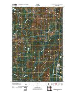 2011 Map of Gunderson Mountain, 2011 Print