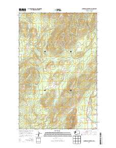 2014 Map of Gunderson Mountain, 2014 Print