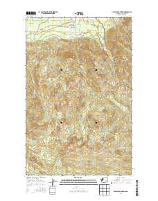 2014 Map of Haystack Mountain, 2014 Print