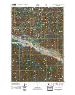 2011 Map of Hoffstadt Mountain, 2011 Print