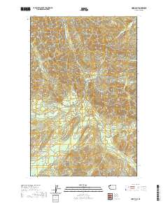 2020 Map of Hoko Falls, 2020 Print