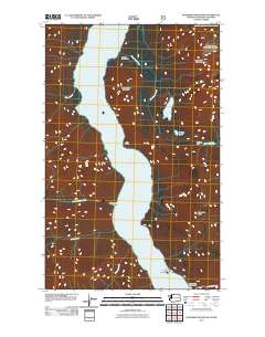 2011 Map of Hozomeen Mountain, 2011 Print