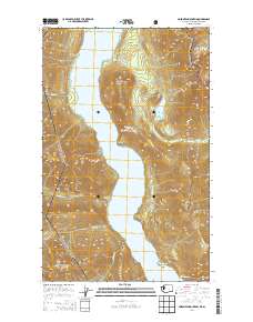2014 Map of Hozomeen Mountain, 2014 Print