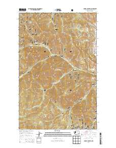 2014 Map of Hungry Mountain, 2014 Print