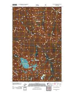 2011 Map of Jack Mountain, 2011 Print