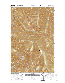 2014 Map of Jack Mountain, 2014 Print