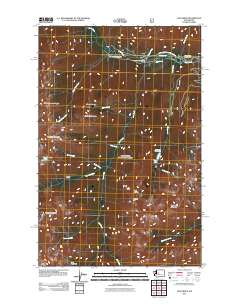 2011 Map of Jack Ridge, 2011 Print