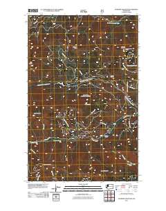 2011 Map of Jackknife Mountain, 2011 Print