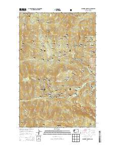 2014 Map of Jackknife Mountain, 2014 Print