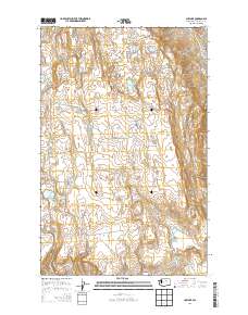2014 Map of Joe Lake, 2014 Print