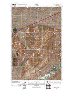 2011 Map of Karakul Hills, 2011 Print