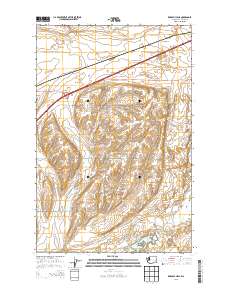2013 Map of Karakul Hills, 2013 Print